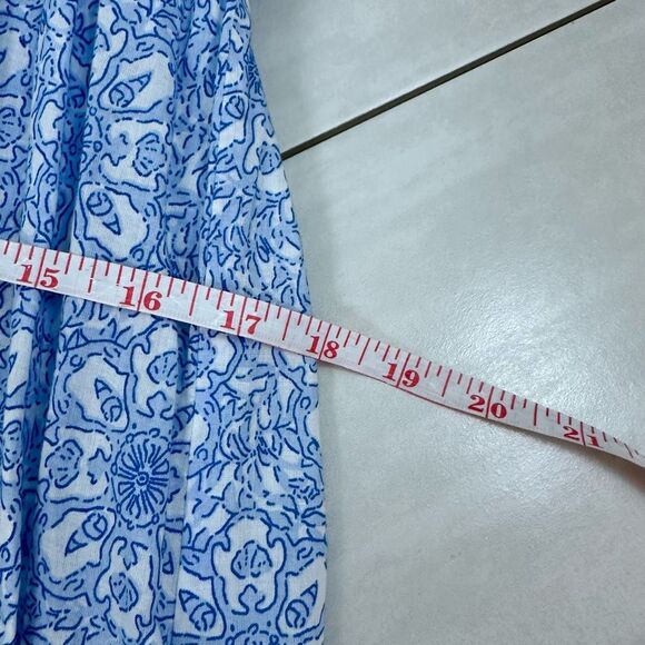 Pia Rossini Blue White Bohemian Summer Maxi Dress Cover Up - Picture 6 of 8